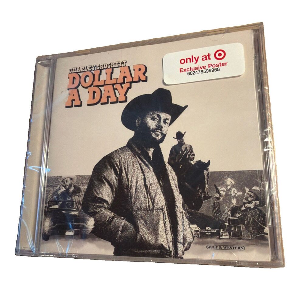 Charley Crockett Dollar A Day Target Exclusive Poster CD 2025 NEW Sealed